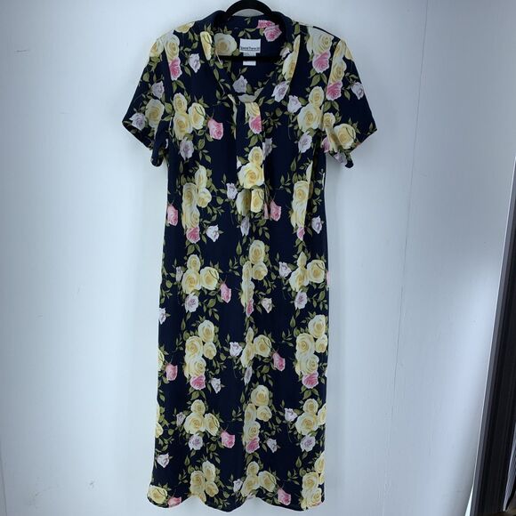 Vtg Special Thyme Ltd Womens 22W Midi Dress Cottagecore Modest Floral Gauzy 90’s - Picture 1 of 8